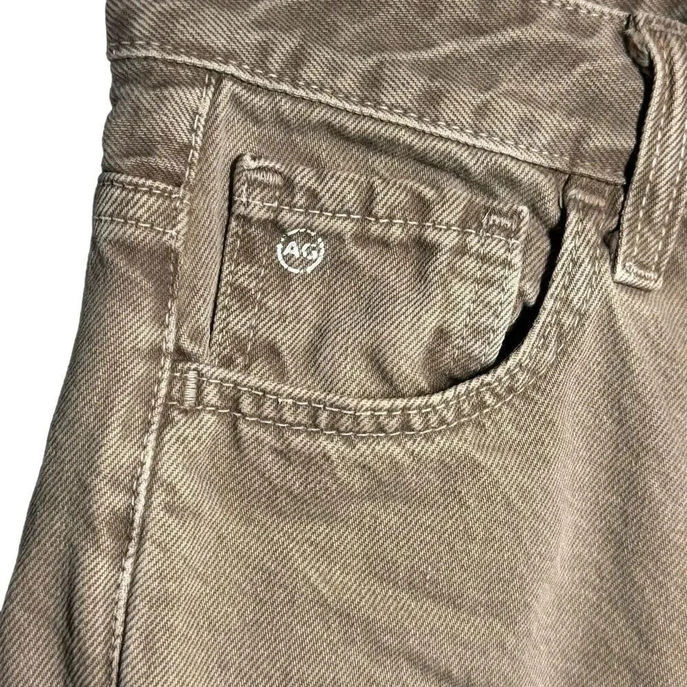 AG Alexxis Crop High-Rise Vintage Fit Jean Size 23 beige Tan denim jeans - Picture 4 of 8